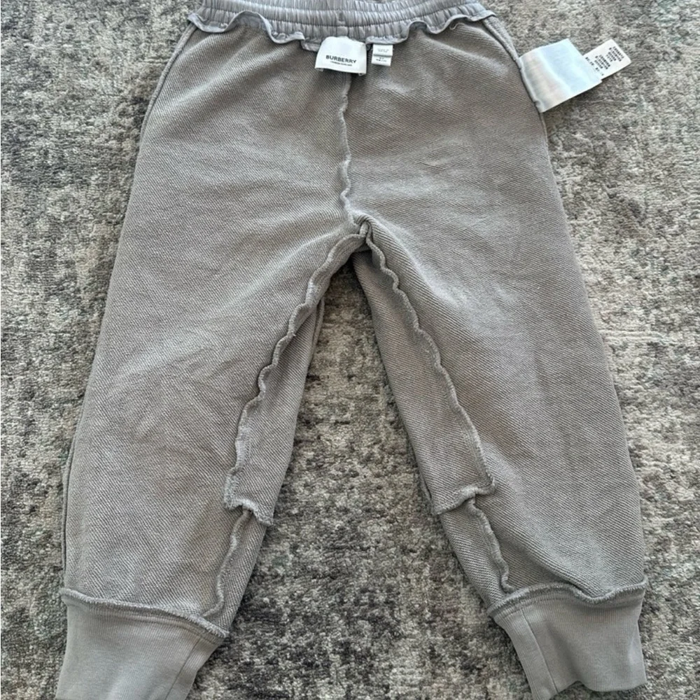 Burberry Boys Timothie Joggers Light Grey Size 3Y - Picture 6 of 7